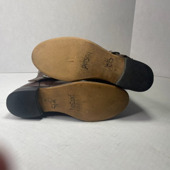 John Fluevog Adrians Heidi Women's Leather Boots Brown Size 9 - Picture 5 of 12